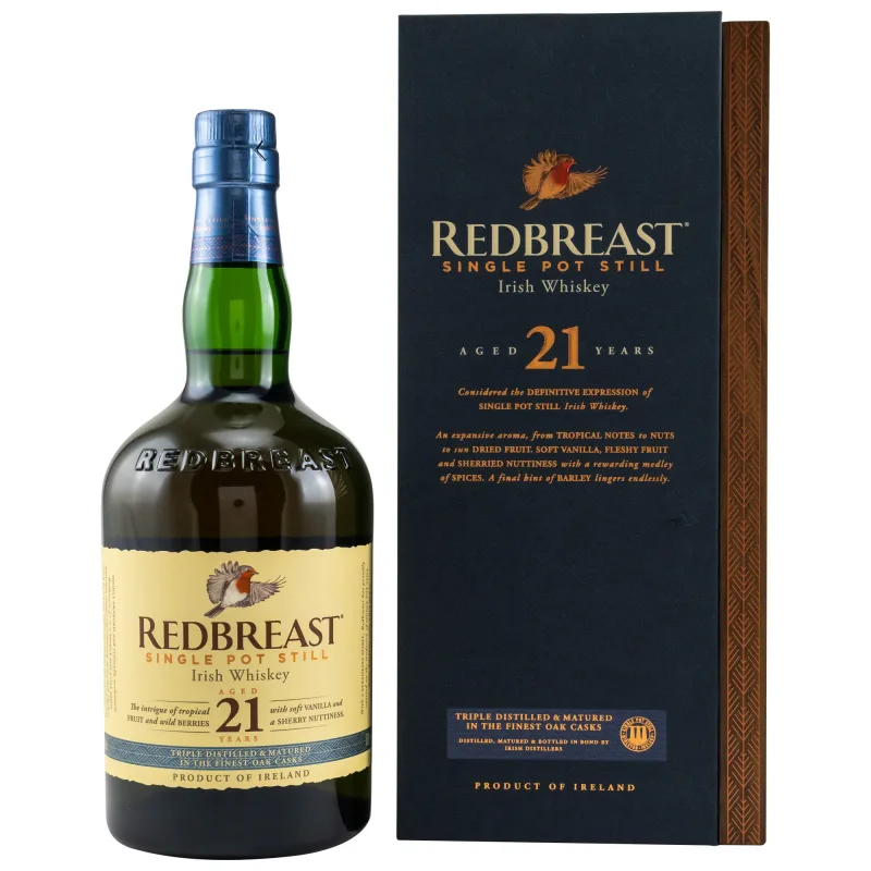 Redbreast – 21 Year Old Single Pot Still Irish Whiskey