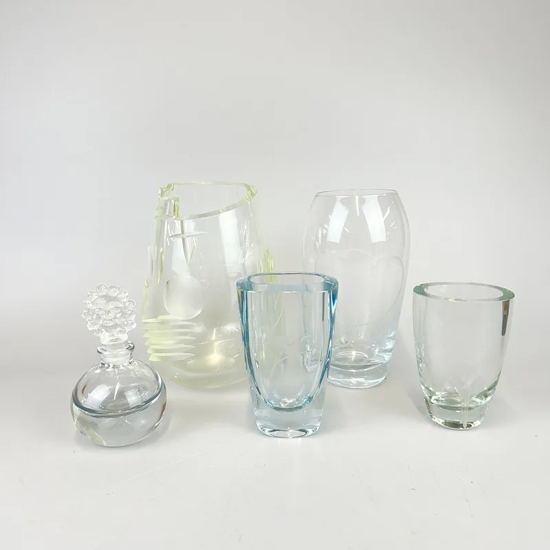 Five Art Glass Items