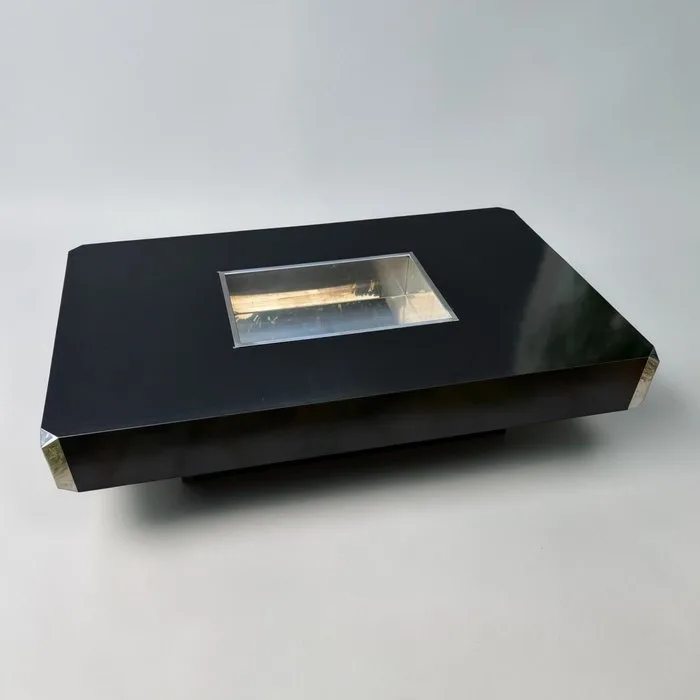 Mario Sabot - Willy Rizzo - Coffee table - Alveo - Wood, Steel