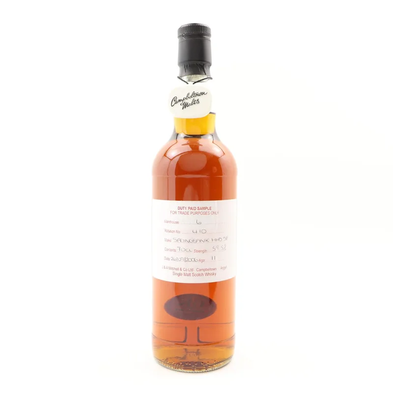 Springbank – 2006 11 Year Old Duty Paid Sample (70cl, 59.5%)