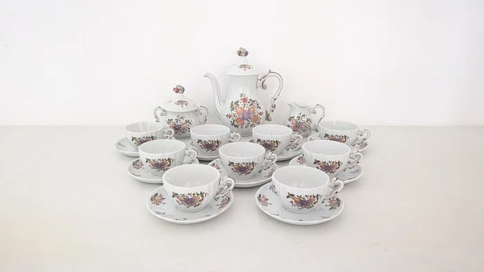 Richard Ginori, Manifattura di Laveno - Guido Andloviz - Tea service (21) - Per 9 persone - Porcelain - Old Pescara