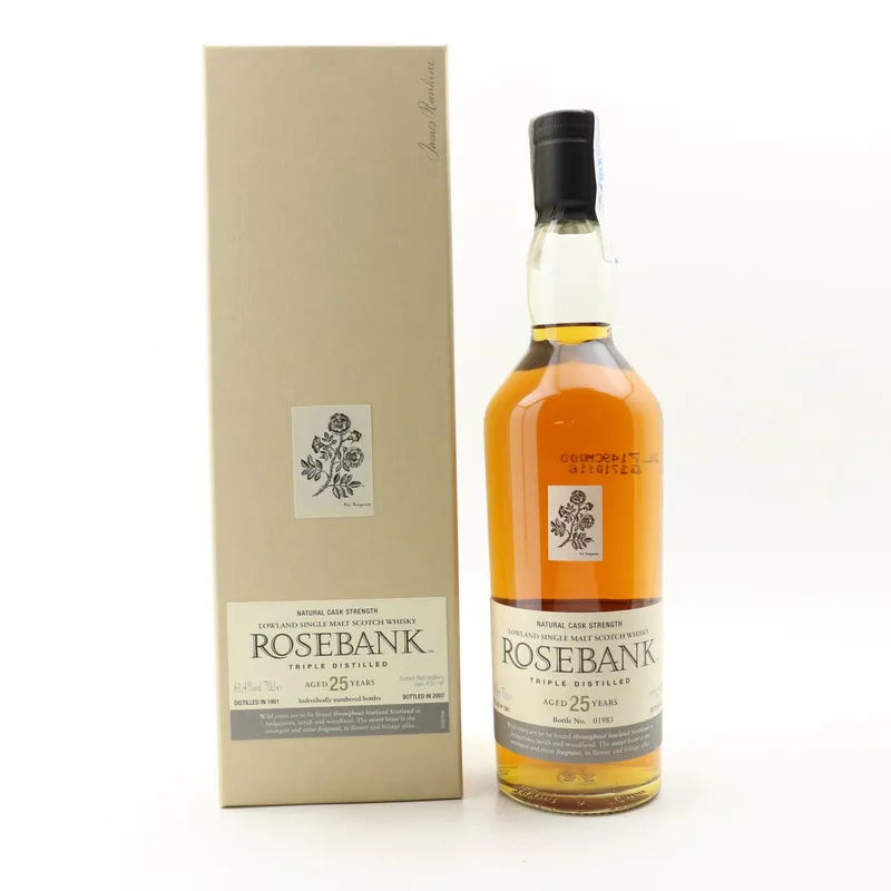 Rosebank – 1981 25 Year Old 2007 Release (70cl, 61.4%)