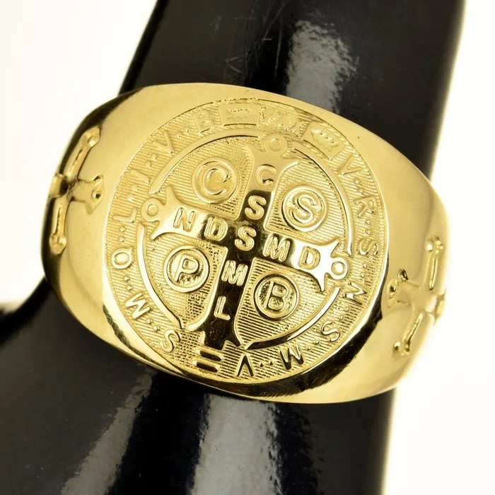 Amulet ring - 14 kt. Yellow gold