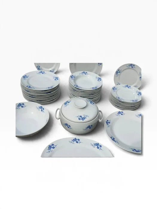Richard Ginori - Table service for 12 (39) - Porcelain - Blue floral, elegance