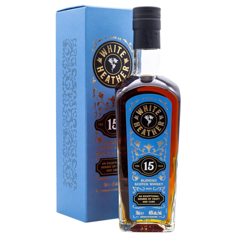 White Heather 15 Years Old Blended Scotch Whisky (70cl, 46%)