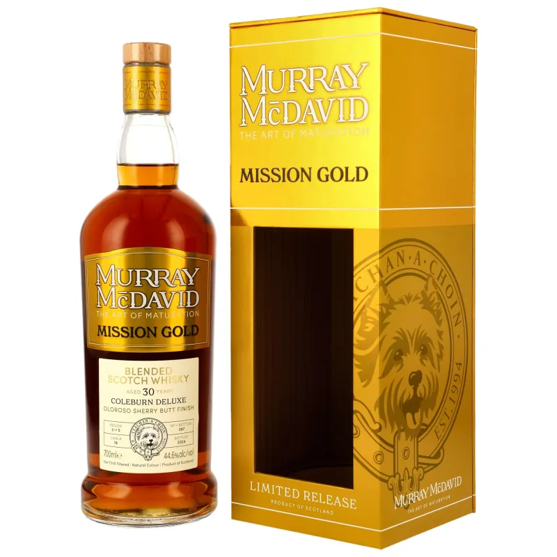 Coleburn – Deluxe 30 Year Old Blended Scotch Whisky Oloroso Sherry Butt Finish Murray McDavid