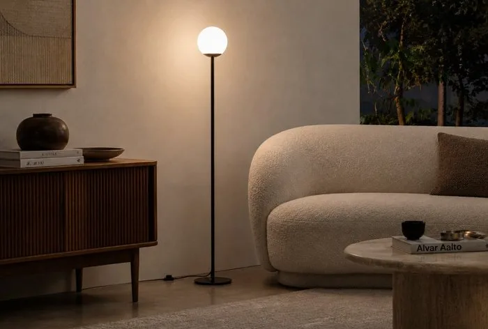Frandsen - Bespoke - Floor lamp - Globe Black - Metal