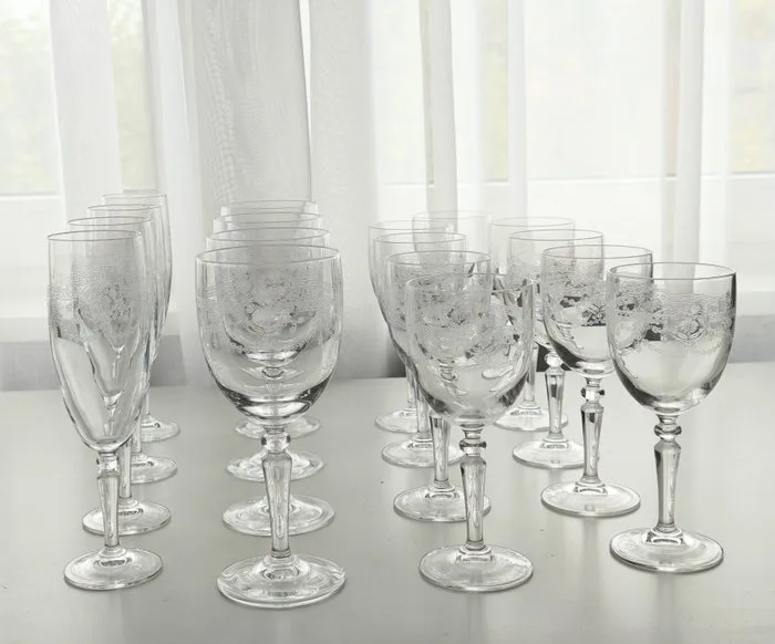 Cristal d'Arques - Wine glass (17) - Dampierre - Crystal