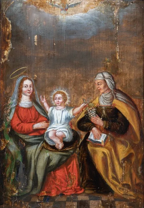 Lucas Cranach I (1472–1553), XVII Follower - Sint-Anna ten Drieën