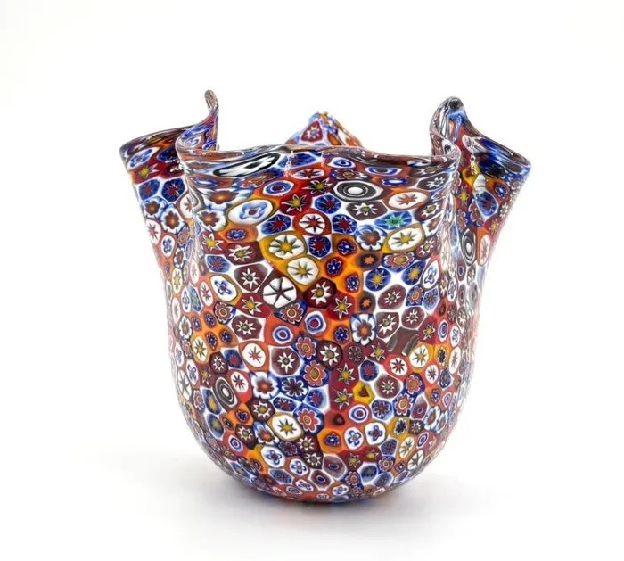 Vase - Murano glass - Murrina millefiori vase