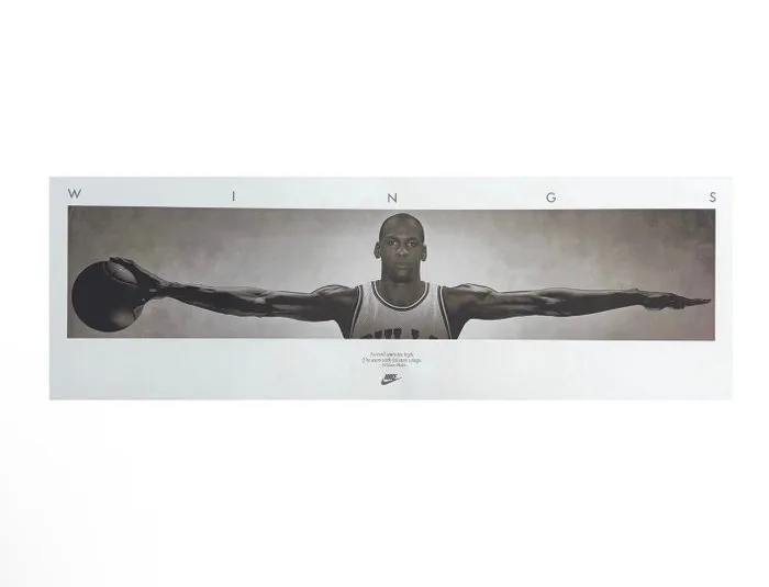 Michael Jordan - Original Nike ''wings'' Poster - Michael Jordan, 1987