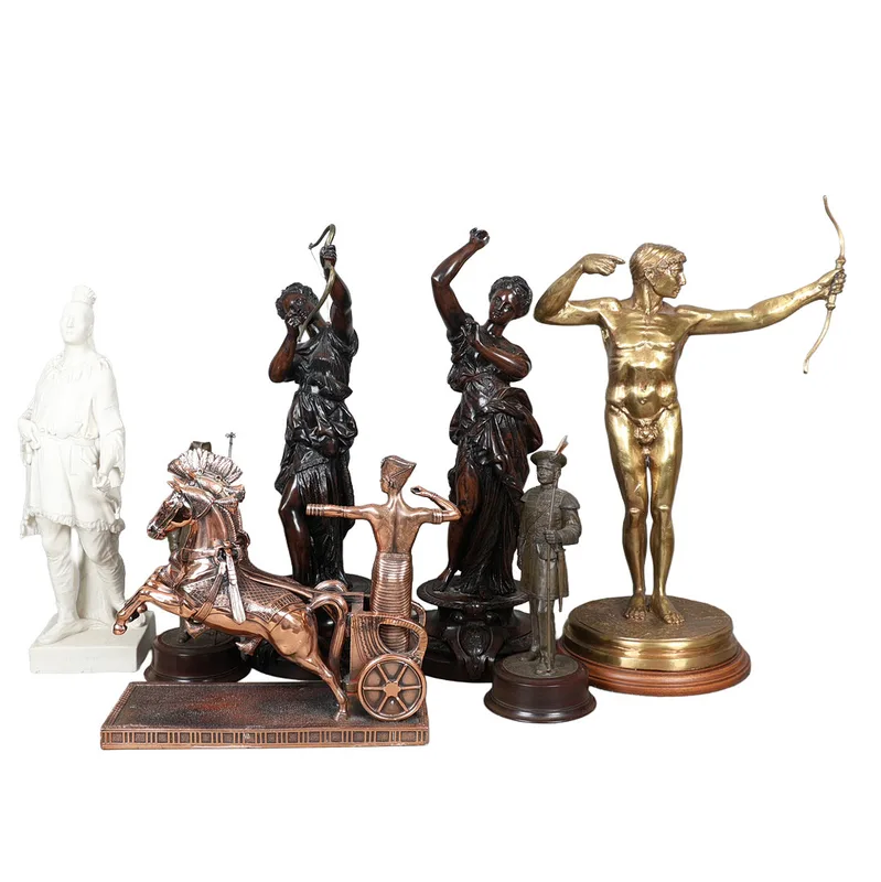 Seven Archery Related Figures (7)