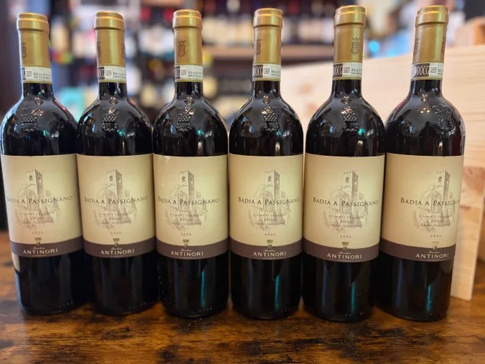 2022 Marchesi Antinori Badia a Passignano Gran Selezione - Chianti Classico DOCG - 6 Bottles (0.75L) - Tuscany, Chianti Classico - 6 Bottles (0.75L)