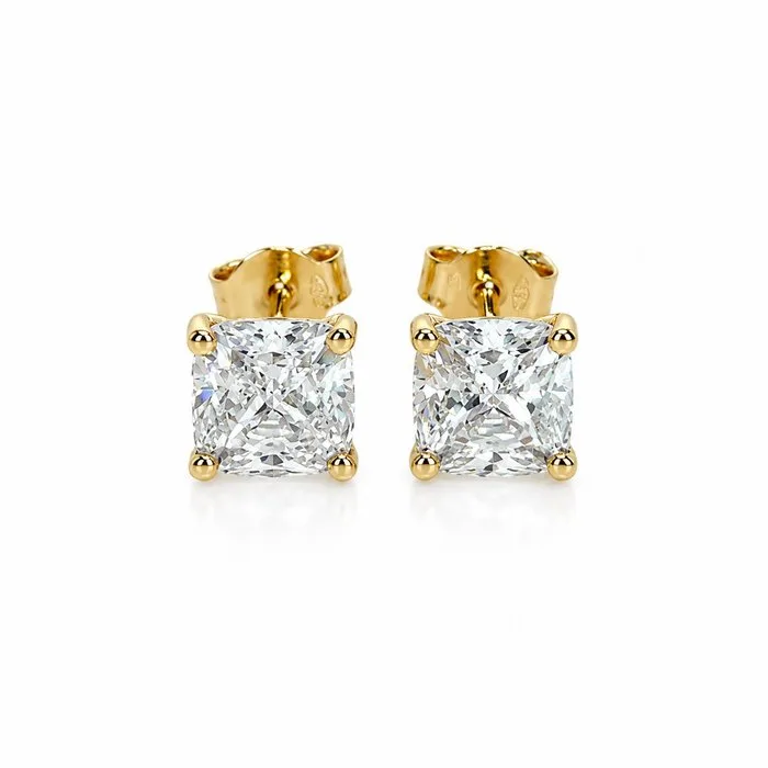 Earrings - 14 kt. Yellow gold - 2.08ct. tw. Diamond (Lab-grown)