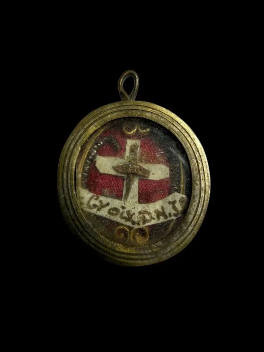 Reliquary - Metal, Glass, Textile - 1800-1850 - Holy Cross of Our Lord Jesus Christ