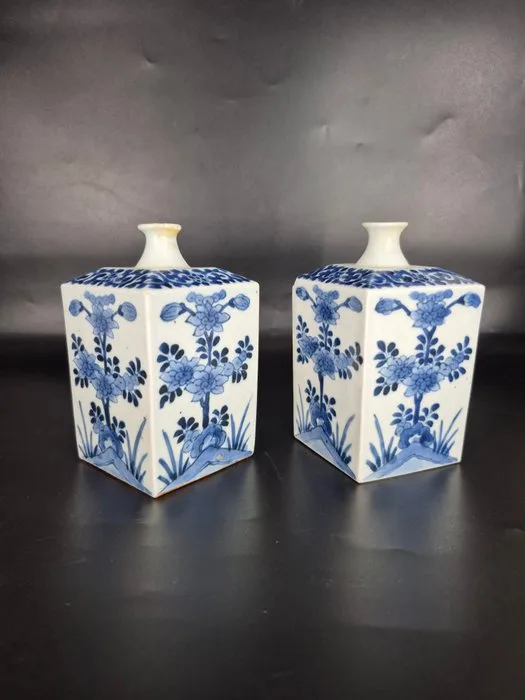 Bottle (2) - Porcelain - Japanese Tokkuri Bottles