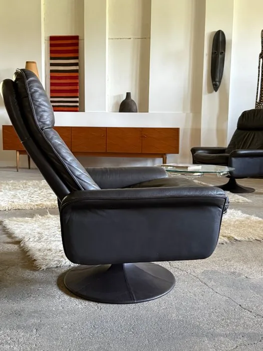 de Sede - Armchair (2) - DS-50 - Leather - Adjustable swivel chair