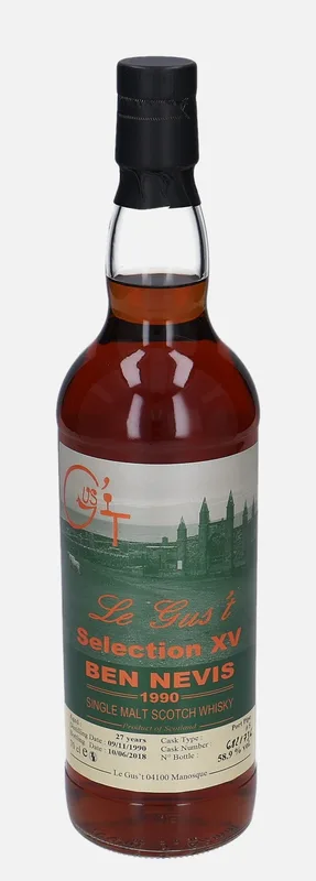 Ben Nevis – 1990 27 Year Old Le Gus't Selection XV (70cl, 58.9%)
