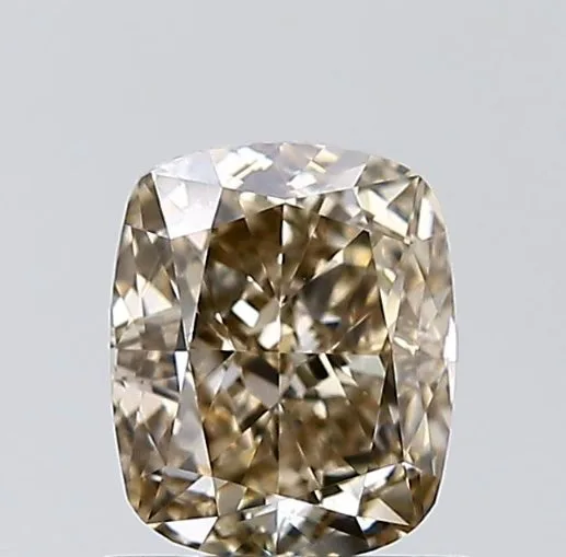 1 pcs Diamond (Natural coloured) - 1.14 ct - Cushion - Light Brown - VS1 - Gemological Institute of America (GIA)