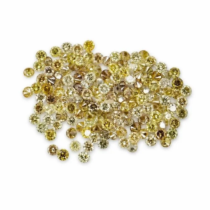 149 pcs Diamond (Natural) - 0.98 ct - Round - VS1, VS2, I2 - Antwerp Laboratory for Gemstone Testing (ALGT)