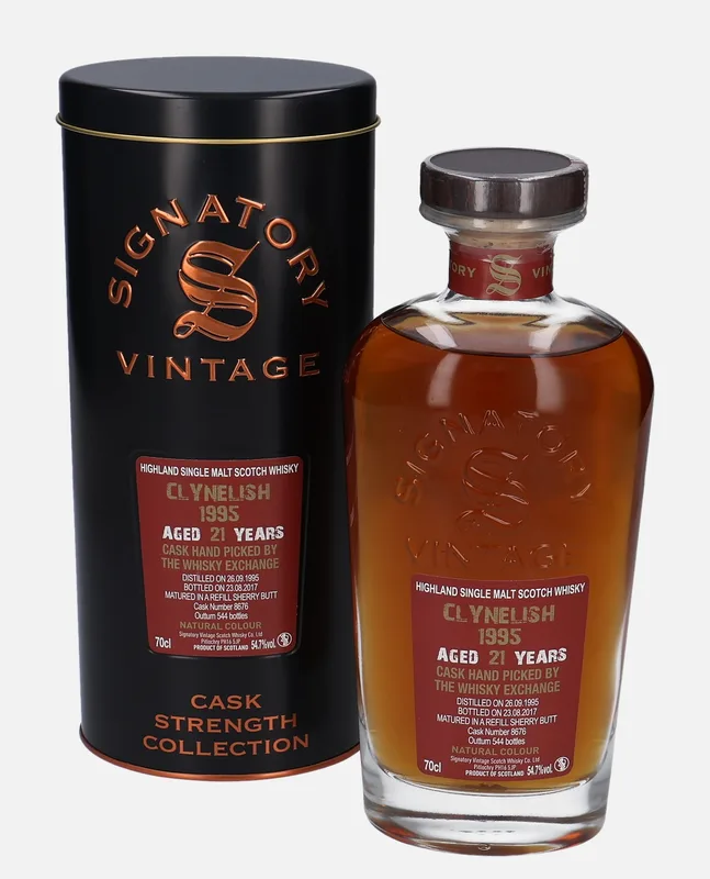 Clynelish – 1995 21 Year Old Signatory Vintage Scotch Whisky Co. Cask Strength Collection
