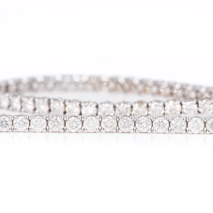 Bracelet - 14 kt. White gold - 3.58ct. tw. Diamond (Natural) - GCI