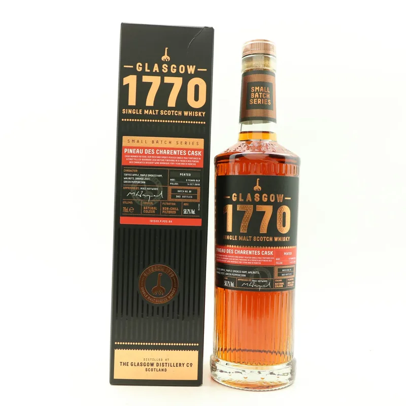 Glasgow – Distillery 1770 2019 5 Year Old Pineau Des Charentes Cask (70cl, 58.7%)