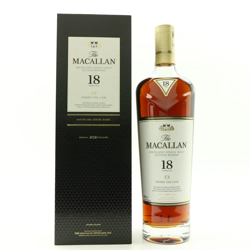 Macallan – 18 Year Old Sherry Oak 2021 Release (70cl, 43%)