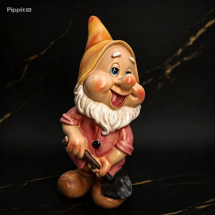 Figurine - Nano Artigiano in Resina con Pala - Resin