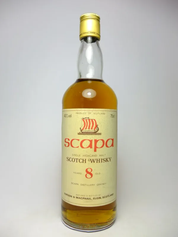 Gordon & MacPhail's Scapa (Orkney) 8 Year Old Highland Single Malt Scotch Whisky - 1970s
