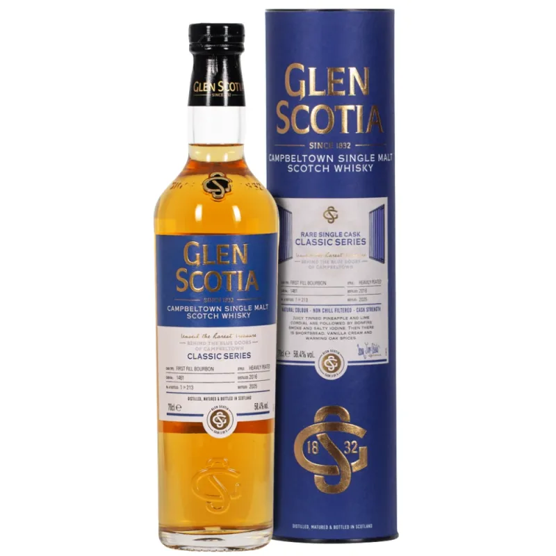 Glen Scotia – Classic Series Vintage 2016 Heavily Peated 3/5 (70cl, 58.4%)