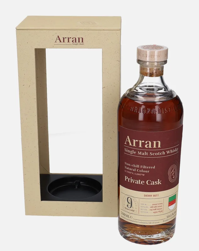 Arran – 2012 9 Year Old Private Cask