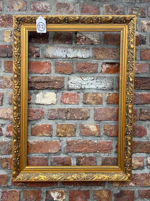 Frame - 52. Old gold gilded picture frame. For painting 65x45 cm