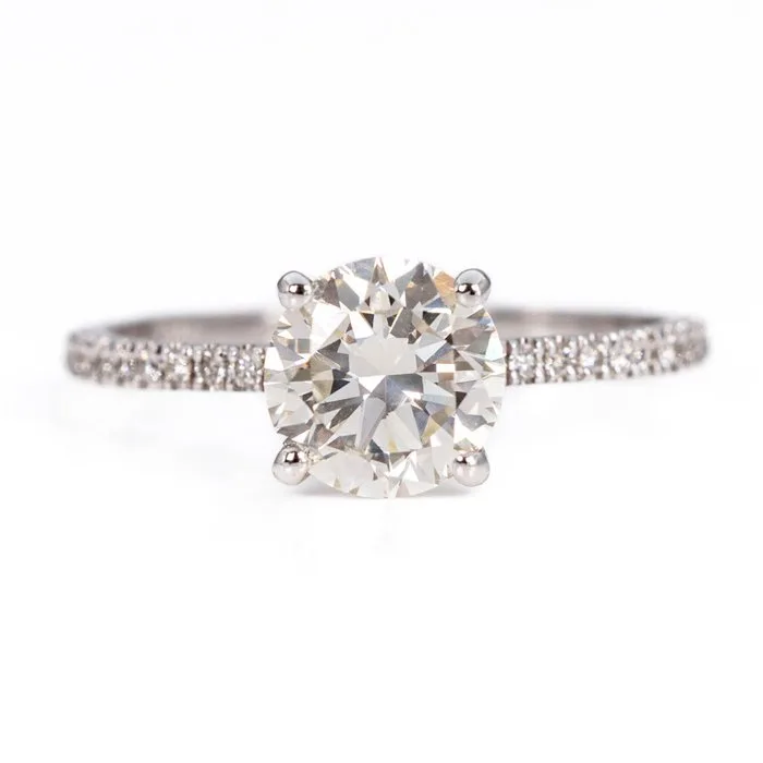 Ring - 18 kt. White gold - 1.65ct. tw. Diamond (Natural) - Diamond - GCI