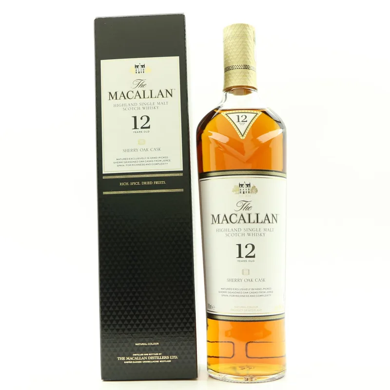 Macallan – 12 Year Old Sherry Oak (70cl, 40%)