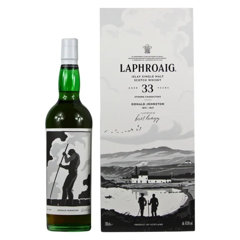 Laphroaig – 33 Year Old Strong Characters Donald Johnston Chapter One (70cl, 43.8%)