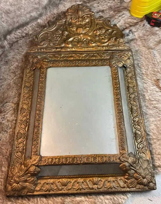 Mirror- bizeaute - copper wood - Baroque mirror