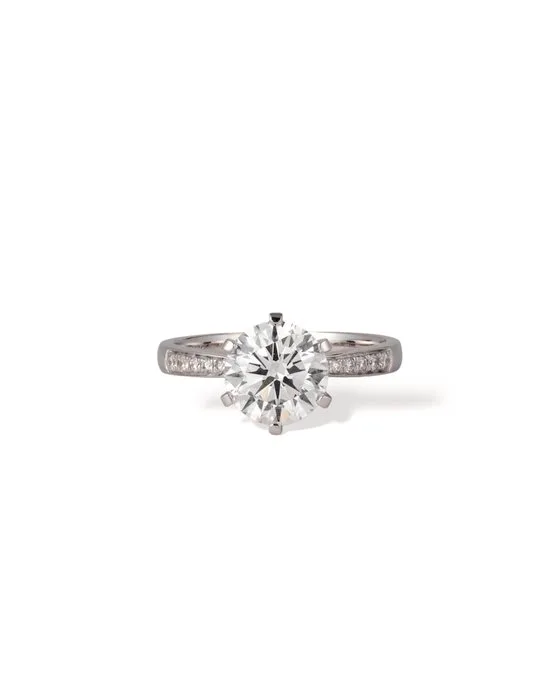 Ring - 18 kt. White gold - 2.24ct. tw. Diamond (Lab-grown) - Diamond
