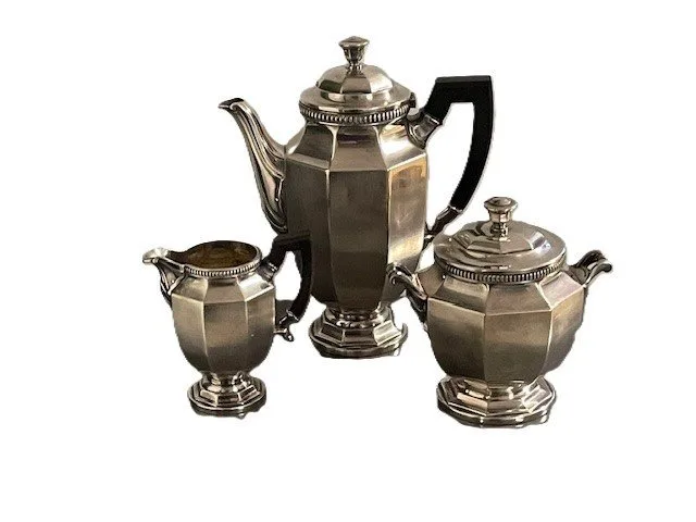Christofle, Gallia - Coffee service (3) - Metal - Art Deco - the 1920s and 1930s