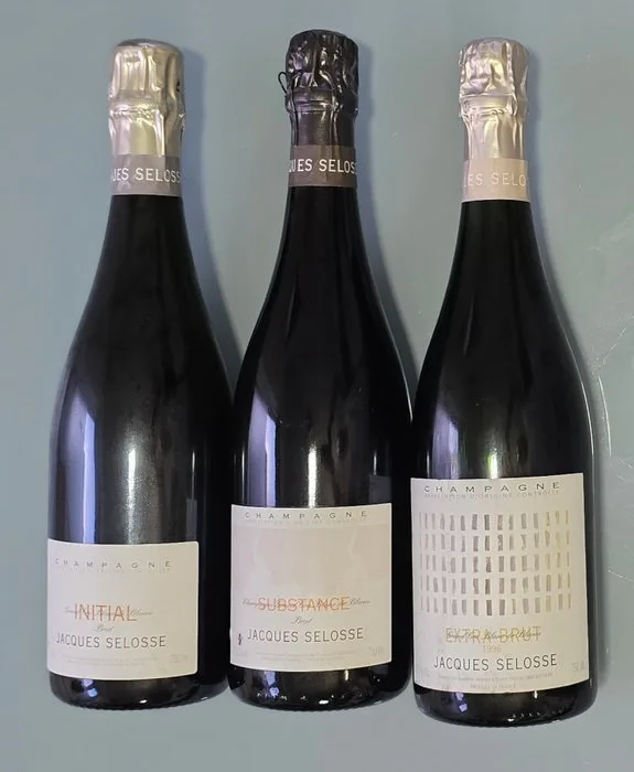 1996 Jacques Selosse, Millésime, Extra Brut, Substance & Initial - Champagne Grand Cru, Extra Brut - 3 Bottle (0.75L)