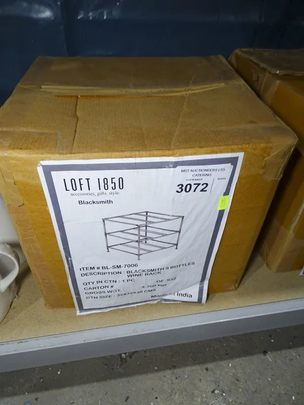 VAT A counter top 9 bottle wine rack by loft 1850