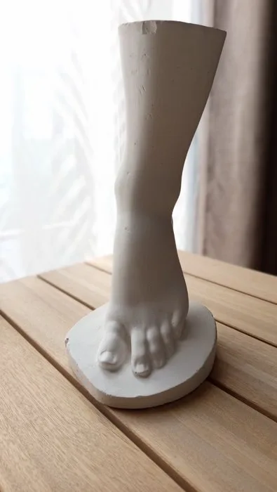 Sculpture, Modello anatomico di piede femminile - 30 cm - Plaster