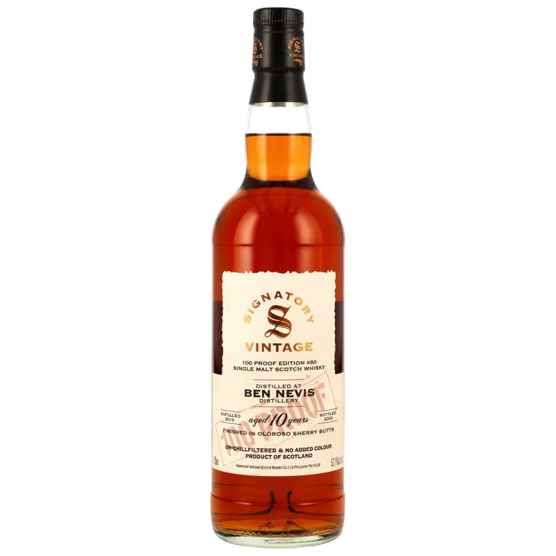 Ben Nevis – 10 Year Old 2015/2026 Signatory Vintage 100 Proof #80