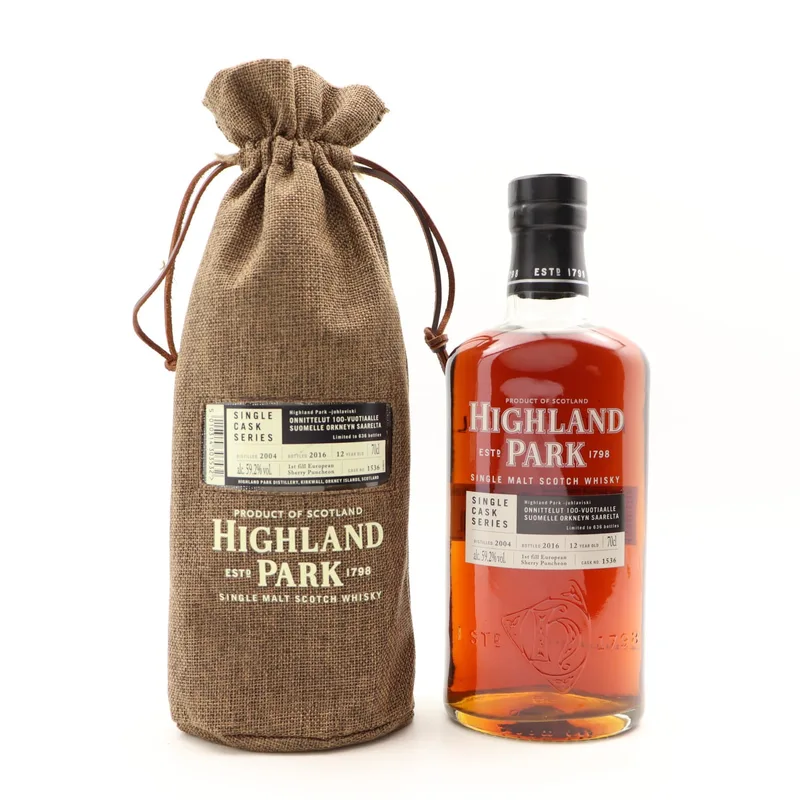 Highland Park – 2004 12 Year Old For 100 Years of Finnish Independence Single Cask #1536 (70cl, 59.2%)