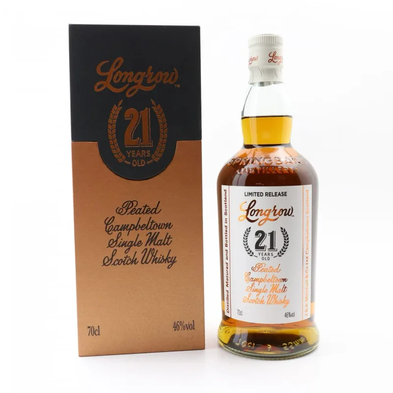 Longrow 21 Year Old Campbeltown Single Malt Scotch Whisky (2024) (70cl, 76%)