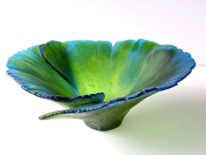 Daum - Bowl - Ginkgo - Crystal Glass Paste