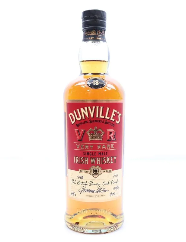 Dunville's 18 Year Old Palo Cortado Cask No. 1196