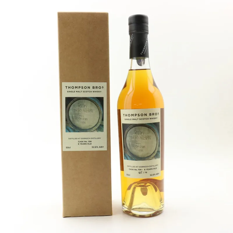 Dornoch – 2018 6 Year Old Cask #106 Thompson Bros 50cl