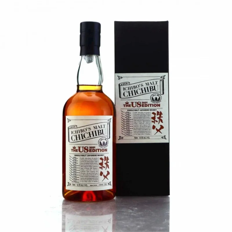 Chichibu – Ichiro's Malt US Edition 2021 Release Japanese Single Malt Whisky (70cl, 53.5%)