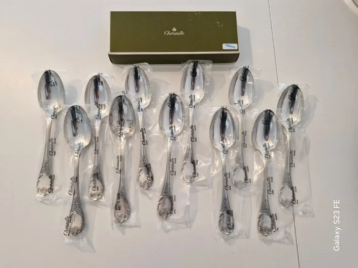 Christofle - Spoon (12) - Marly - Silverplated